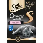 Sheba Creamy Snacks med lax kattgodis (4 st)