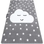 Rugsx Matta PETIT CLOUD stjärnor grå 120x170 cm