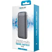 Forever TB-100L Dubbel USB Powerbank - 20000mAh - Svart