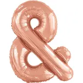 Amscan Folieballongs- skylt & rose gold 71x86 cm