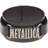 Ginza.se Metallica: Logo Leather Wriststrap Bracelet