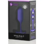 B-Vibe Snug Plug 2 Analplugg 11 cm - Lila - Lila