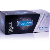 Pasante - latex kondom - svart - 144 st