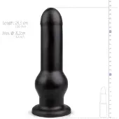 BUTTR - dildo med sugkopp - svart