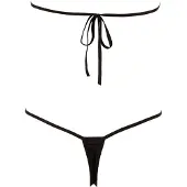 NO:XQSE - Öppen body med strass - svart - S-L