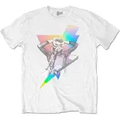 Ginza.se David Bowie: Unisex T-Shirt/Holographic Bolt (White) (Foiled) (Small)