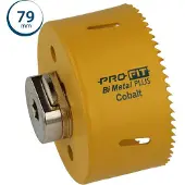 Wareco ProFit bimetall Plus hålsåg med adapter, rostfri och metall 79 mm