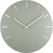 Karlsson KA5716DG väggklocka Charm Jungle Green With Gold Batons 45 cm