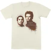 Ginza.se Simon & Garfunkel: Unisex T-Shirt/Faces (Natural) (Large)