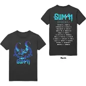 Ginza.se Sum 41: Unisex T-Shirt/Blue Demon (Black) (Back Print) (Medium)