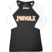Ginza.se Jungle: Ladies Raglan T-Shirt/Colour Logo (Black & White) (Large)