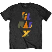Rock Off Lil Nas X: Unisex T-Shirt/Scrap Letters (Black) (X-Large)