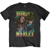 Ginza.se Bob Marley: Unisex T-Shirt/Roots, Rock, Reggae Homage (Black) (Medium)