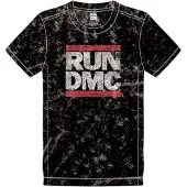 Ginza.se Run DMC: Unisex T-Shirt/Logo (Black) (Wash Collection) (Small)