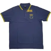 Ginza.se Nirvana: Unisex Polo Shirt/Happy Face (Navy Blue) (Small)