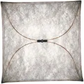 Flos Design taklampa ARIETTE, dimbar, Vitt / opal, Vardagsrum / matsal, Textil / tyger / siden, Design, Taklampa