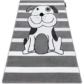 Rugsx Matta PETIT PUPPY valp grå 120x170 cm