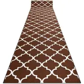 Rugsx Löpare anti-halk TRELLIS brun 100 cm 30351 100x260 cm