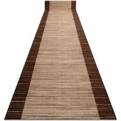 Rugsx Löpare anti-halk STREIFEN 100 cm brun 100x700 cm