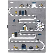 Rugsx Matta PETIT STREET STREETS grå 240x330 cm