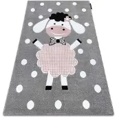 Rugsx Matta PETIT DOLLY får grå 180x270 cm