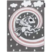 Rugsx Matta PETIT PONY grå 140x190 cm