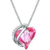 Rafaela Donata Halsband ljusrosa / silver