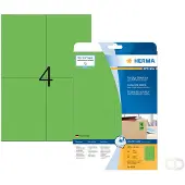Herma Avtagbara etiketter A4 | 105 x 148mm | 4564 | grön | 80st