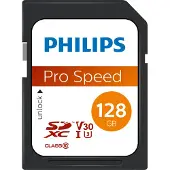 Philips Sdxc 128gb Class 10 Uhs-i U3 V30 A1 Minneskort