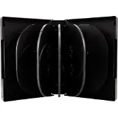 MediaRange BOX18, DVD-fodral, 12 diskar, Svart, Plast, 120 mm, 136 mm