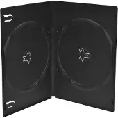 MediaRange BOX14-7-100, Slimline-fodral, 2 diskar, Svart, Plast, 136 mm, 7 mm