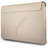 GUESS Saffiano Script-fodral för en 13" bärbar dator - guld