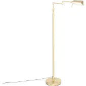 QAZQA Golvlampa mässing inkl LED med touch-dimmer - Notia