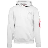 Alpha industries Sweatshirt 'Backprint' svart / vit