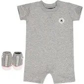 Converse Set - Sommardräkt/Strumpor - Gråmelerad - - 9 mån - Sommardräkt