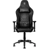 MSI MAG CH130 I REPELTEK - Stol - ergonomisk - högsvart - armstöd - T-formad - lutning - stål, REPELTEK-tyg, högdensitetsskum - grå