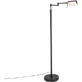 QAZQA Design golvlampa svart inkl. LED med touchdimmer - Notia