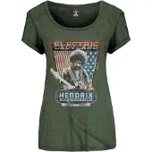 Ginza.se Jimi Hendrix: Ladies T-Shirt/Electric Ladyland (Green) (Medium)