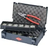 Knipex 97 90 05 Crimptång Ändhylsor 0.25 till 16 mm² Inkl. TANOS MINI-systainer, Inkl. ändhylsa sortiment