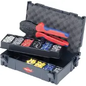 Knipex 97 90 23 Crimptång Ändhylsor 0.25 till 6 mm² Inkl. ändhylsa sortiment i väska