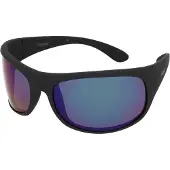 Polaroid Wrap Unisex Matte Black Green Mirror Polarized