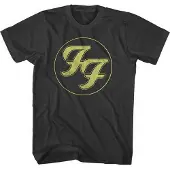 Ginza.se Foo Fighters: Unisex T-Shirt/Gold FF Logo (Charcoal Grey) (X-Large)