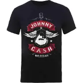 Ginza.se Johnny Cash: Unisex T-Shirt/Winged Guitar (Black) (XX-Large)
