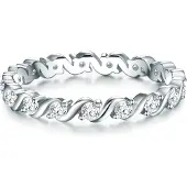 Trilani Ring silver / transparent
