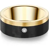 Trilani Ring guldgul / svart / vit