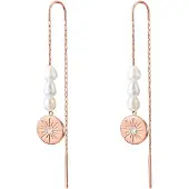 Valero Pearls Örhängen roséguld / transparent / pärlvit