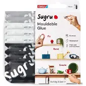TESA Sugru formbart universal-lim 8-pack BK/WT/GY E-version (41281-00000-01)