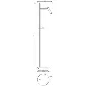 Deko-light Brahe 343026 golvlampa LED (RGB) inbyggd 11,50 W energiklass G (A - G) svart
