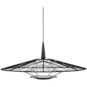 Forestier Taklampa , Carpa L, dimbara, Svart, Vardagsrum, Tyg / textil, Design