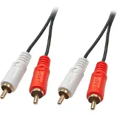Lindy 35666 RCA Audio Anslutningskabel [2x RCA-hane - 2x RCA-hane] 20.00 m Svart